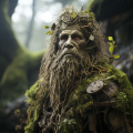 Mossy troll in the enchanted forest